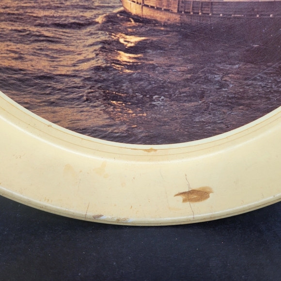 Vintage Schlitz Beer Tray 13" Nautical Ship - Picture 2 of 7